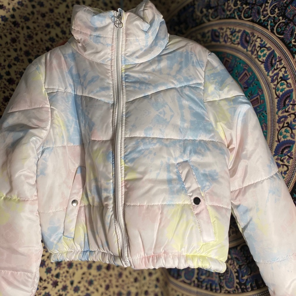 ACID WASH PUFFER JACKET